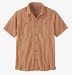 Patagonia Men's Back Step Shirt -Chic Fit Wear Shop 11110 RAIN PLD TRIP BROWN l