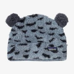 Patagonia Baby Furry Friends Hat -Chic Fit Wear Shop 15527 SNOWY LT PLUME GREY l