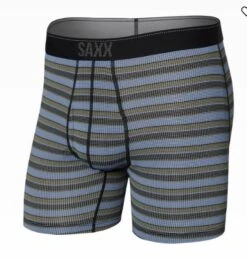 Saxx M's Quest Quick Dry Mesh Boxer Brief Fly -Chic Fit Wear Shop 19521 SOLAR STRIPE l