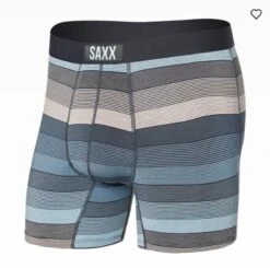 Saxx Vibe Super Soft Boxer Brief -Chic Fit Wear Shop 19523 HAZE STRIPE l