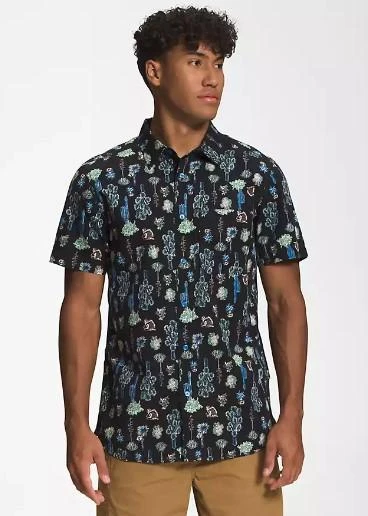 The North Face Men's Short Sleeve Baytrail Pattern Shirt 1 The North Face Men's Short Sleeve Baytrail Pattern Shirt