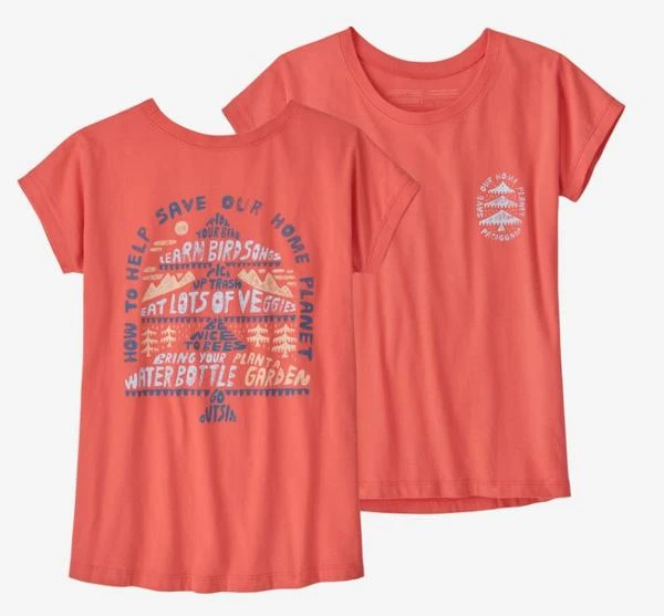 Patagonia Girls Regenerative Organic Cotton Graphic T 2 Patagonia Girls Regenerative Organic Cotton Graphic T - Image 2