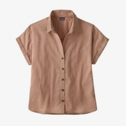 Patagonia Women's Lightweight A/C Shirt -Chic Fit Wear Shop 30793 PAMPAS TAN l