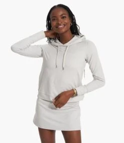 Vuori Women's Essential Hoodie -Chic Fit Wear Shop 30998 SALT HEATHER l