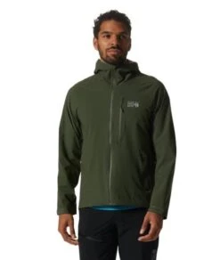Mountain Hardwear Men's Stretch Ozonic Jacket -Chic Fit Wear Shop 31796 SURPLUS GREEN l