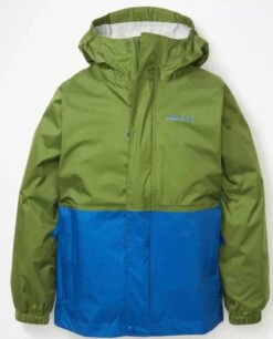 Marmot Kid's PreCip Eco Jacket -Chic Fit Wear Shop 32151 FOLIAGE DARK AZURE l