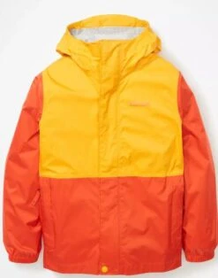 Marmot Kid's PreCip Eco Jacket -Chic Fit Wear Shop 32151 RED SUN l