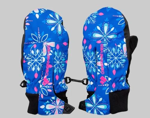 Obermeyer Kid's Thumbs Up Mitten Print 1 Obermeyer Kid's Thumbs Up Mitten Print