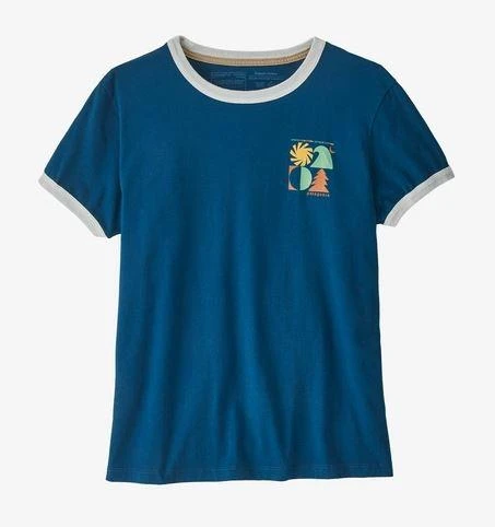 Patagonia Women's Spirited Seasons Organic Ringer Tee 1 Patagonia Women's Spirited Seasons Organic Ringer Tee