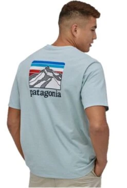 Patagonia Men's Line Logo Ridge Pocket Responsibili-Tee -Chic Fit Wear Shop 38511 2