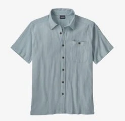 Patagonia Men's A/C Shirt -Chic Fit Wear Shop 7811 STEAM BLUE l