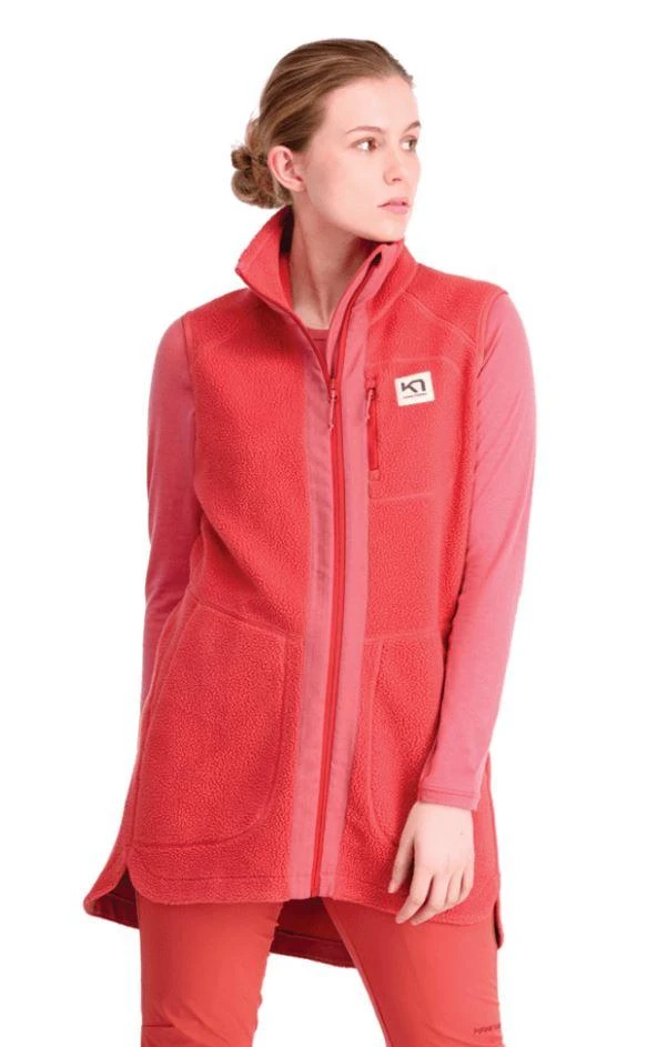 Kari Traa Women's Sanne Pile Vest Long 2 Kari Traa Women's Sanne Pile Vest Long - Image 2